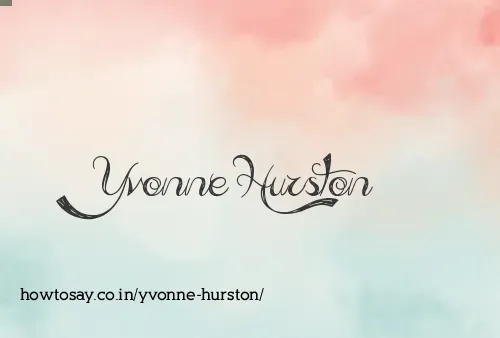 Yvonne Hurston