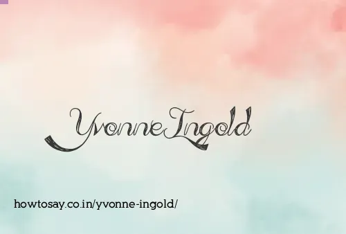 Yvonne Ingold