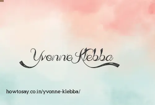 Yvonne Klebba
