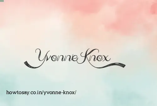 Yvonne Knox