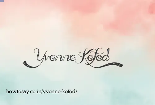 Yvonne Kofod