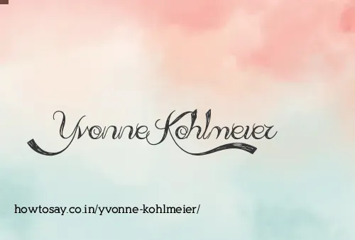 Yvonne Kohlmeier