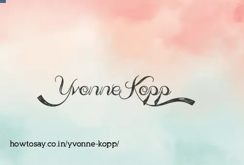 Yvonne Kopp