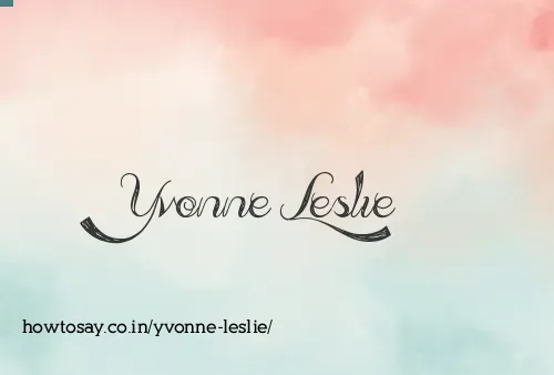 Yvonne Leslie