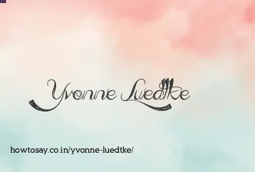 Yvonne Luedtke
