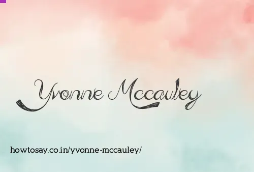 Yvonne Mccauley
