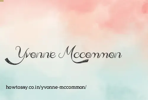 Yvonne Mccommon