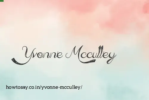 Yvonne Mcculley