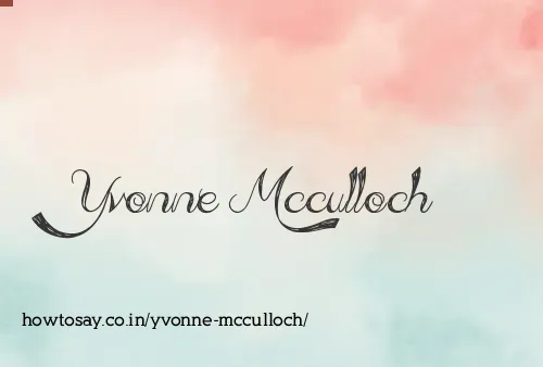 Yvonne Mcculloch