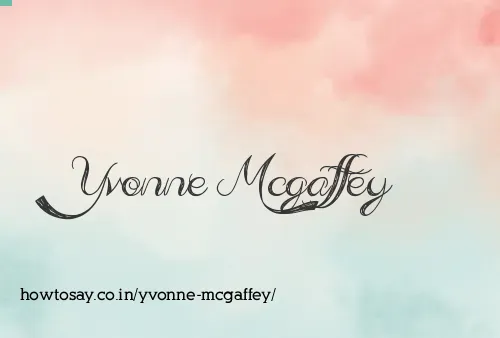 Yvonne Mcgaffey