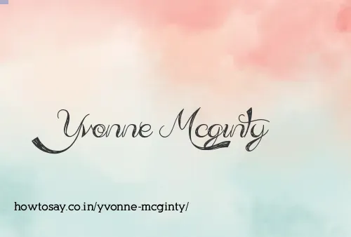 Yvonne Mcginty
