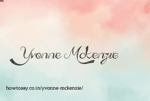 Yvonne Mckenzie