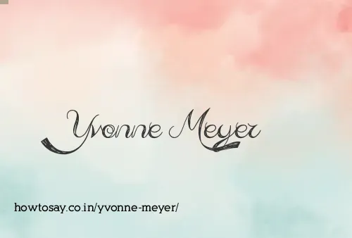 Yvonne Meyer