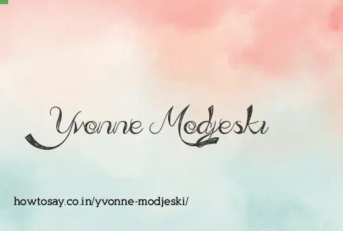 Yvonne Modjeski