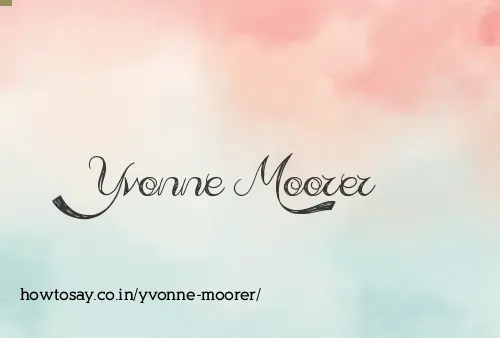 Yvonne Moorer