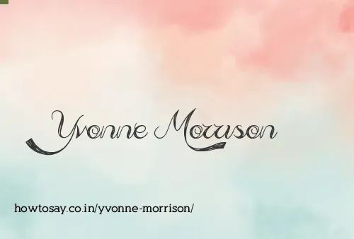 Yvonne Morrison