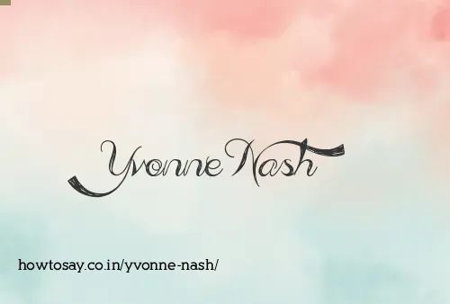Yvonne Nash