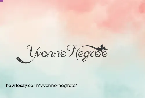 Yvonne Negrete