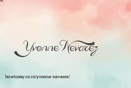 Yvonne Nevarez