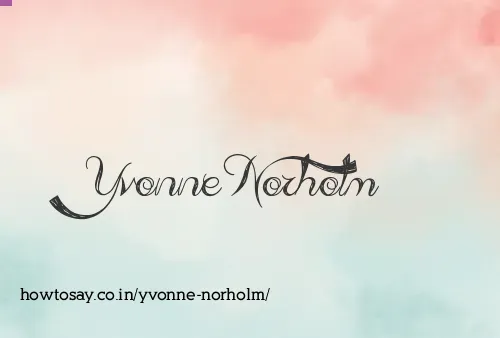 Yvonne Norholm