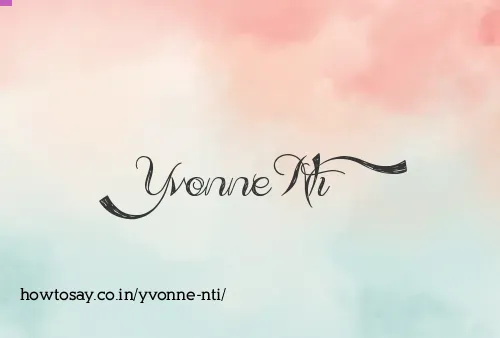 Yvonne Nti