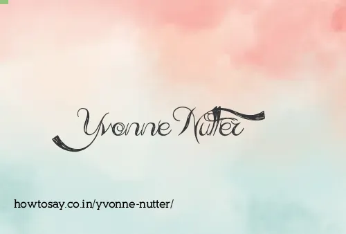 Yvonne Nutter