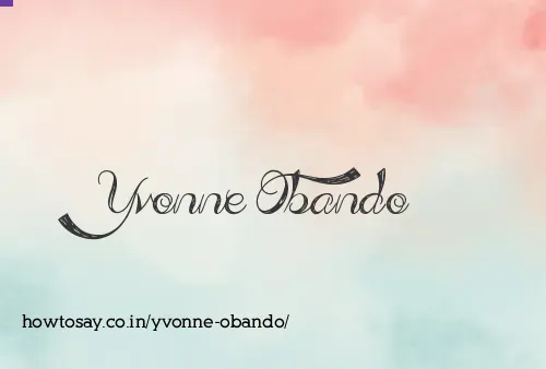 Yvonne Obando