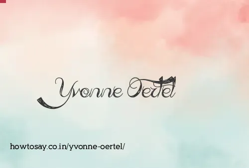 Yvonne Oertel