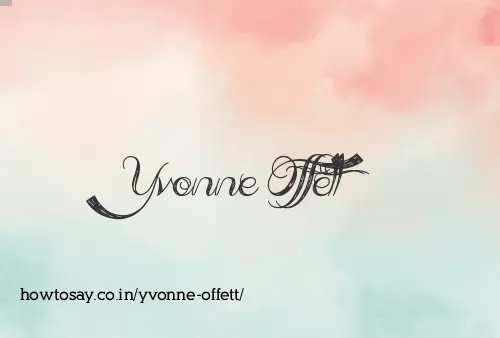 Yvonne Offett