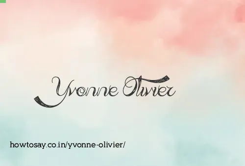Yvonne Olivier