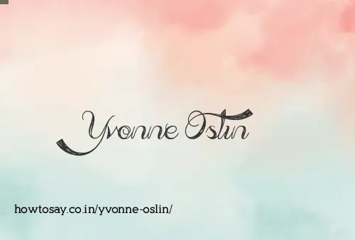 Yvonne Oslin