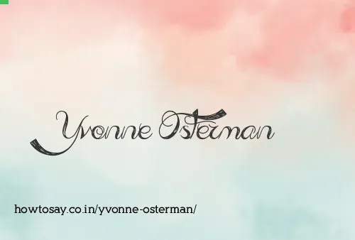 Yvonne Osterman