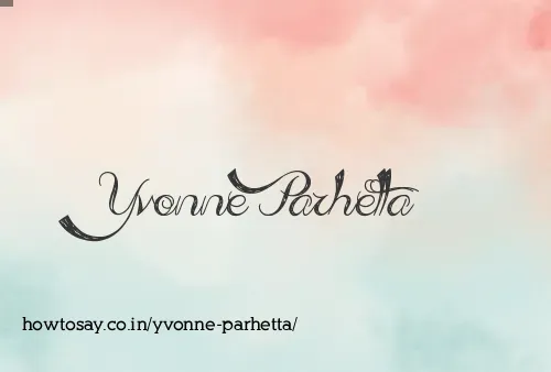 Yvonne Parhetta