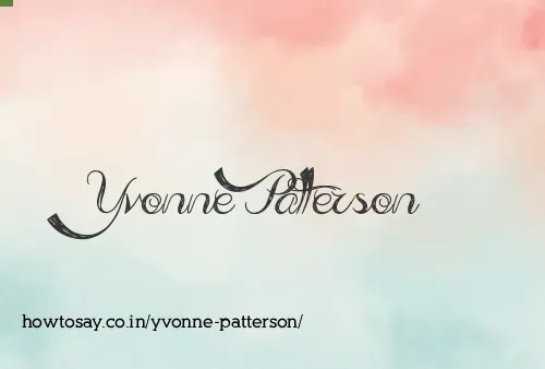 Yvonne Patterson
