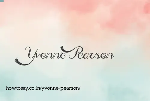 Yvonne Pearson