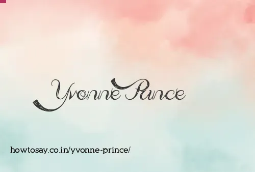 Yvonne Prince