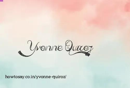 Yvonne Quiroz