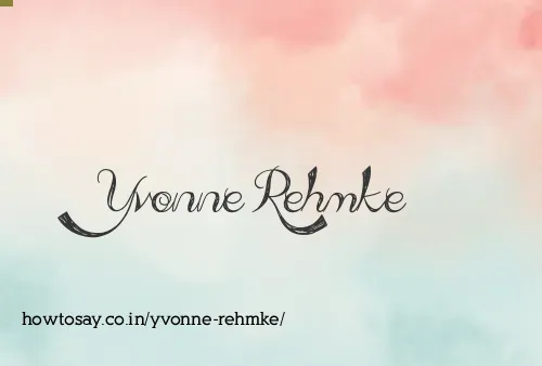 Yvonne Rehmke