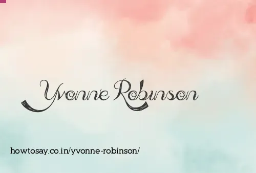 Yvonne Robinson