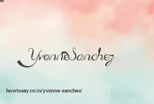 Yvonne Sanchez