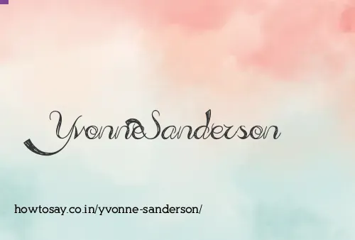 Yvonne Sanderson