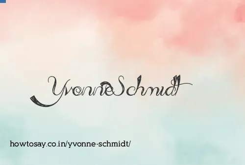 Yvonne Schmidt