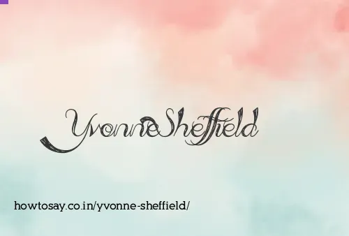 Yvonne Sheffield