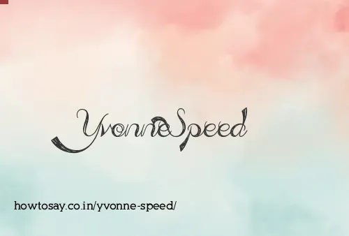 Yvonne Speed