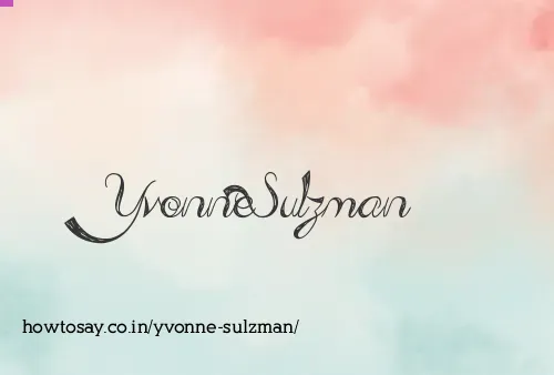 Yvonne Sulzman