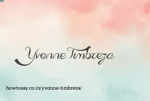Yvonne Timbreza