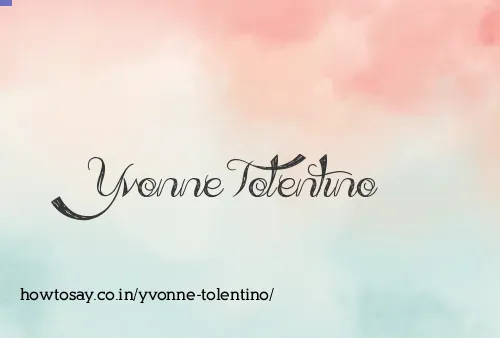 Yvonne Tolentino