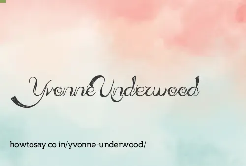 Yvonne Underwood