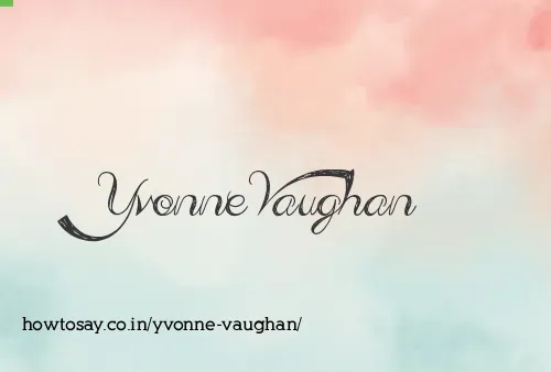 Yvonne Vaughan