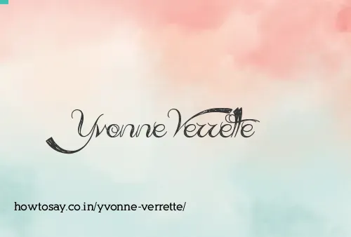Yvonne Verrette